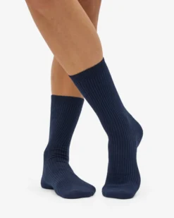 Women Classic Organic Sock - Navy Blue (3-Pack)