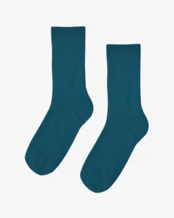 Women Classic Organic Sock - Ocean Green