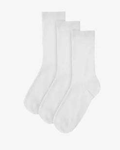 Women Classic Organic Sock - Optical White (3-Pack)