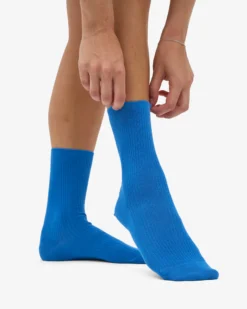 Women Classic Organic Sock - Pacific Blue