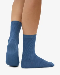 Women Classic Organic Sock - Petrol Blue