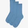 Women Classic Organic Sock - Seaside Blue (3-Pack)