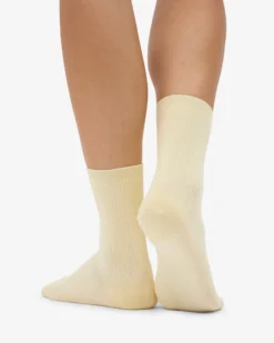 Women Classic Organic Sock - Soft Yellow