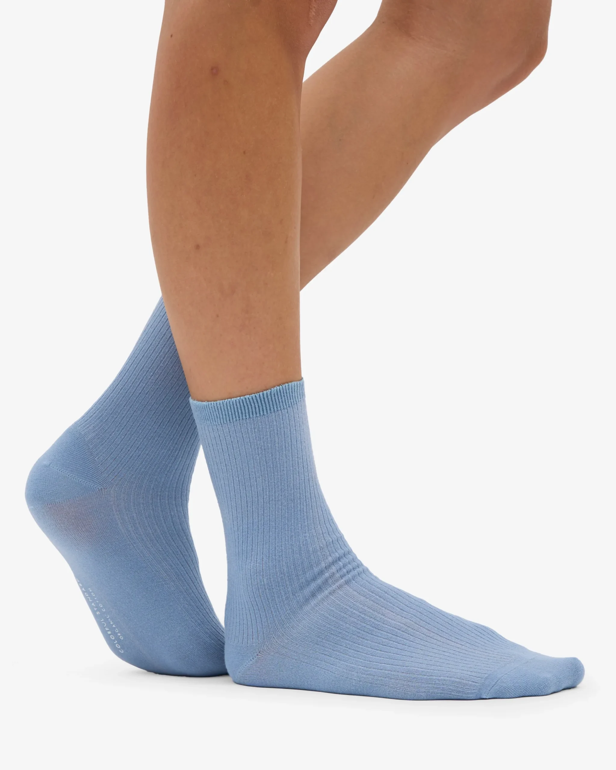 Women Classic Organic Sock - Steel Blue