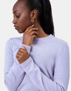 Women Light Merino Wool Crew - Dusty Olive