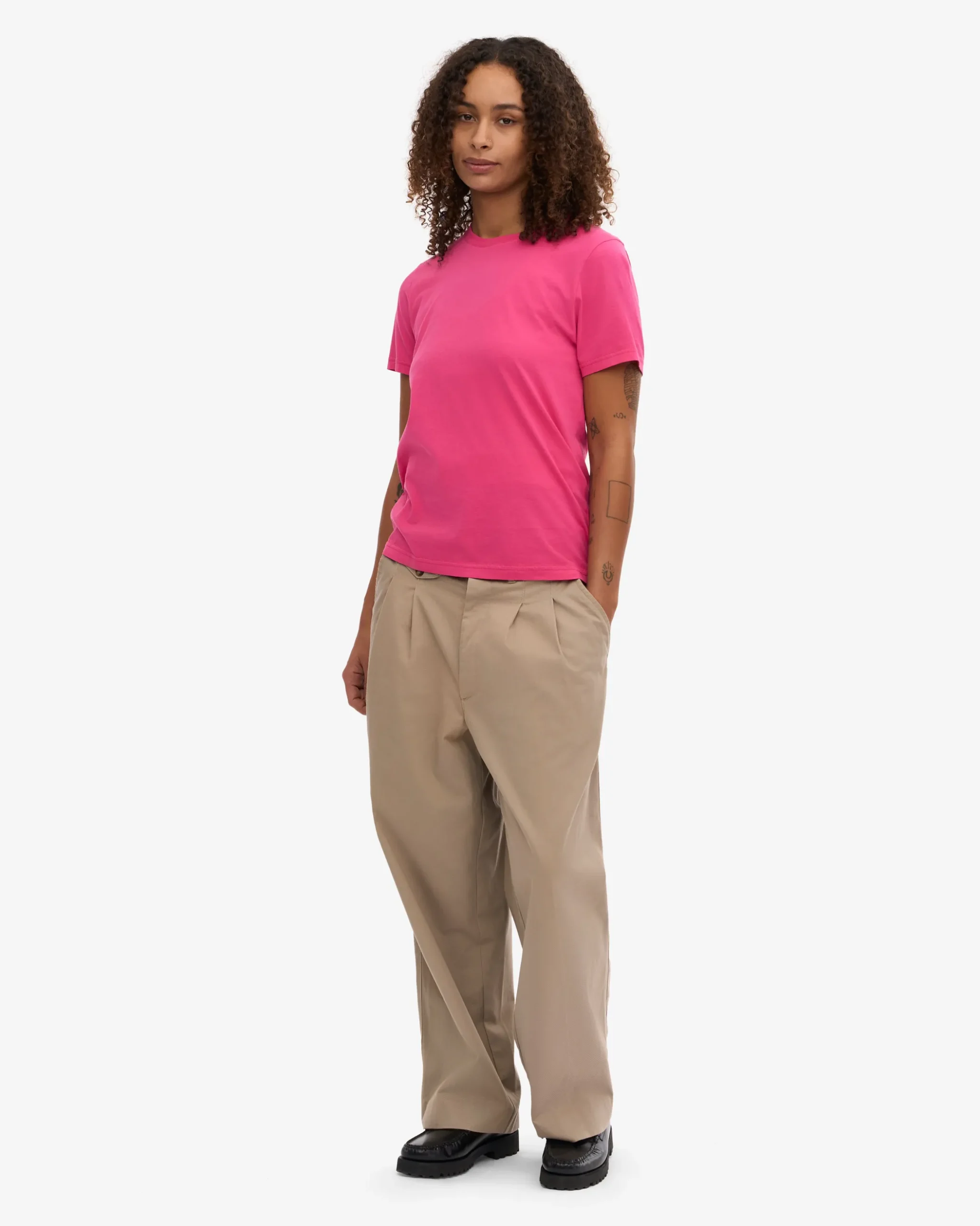 Women Light Organic Tee - Bubblegum Pink