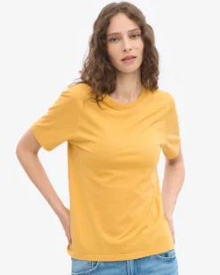 Women Light Organic Tee - Burned Yellow