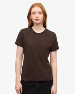 Women Light Organic Tee - Coffee Brown