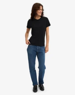 Women Light Organic Tee - Deep Black