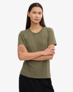 Women Light Organic Tee - Dusty Olive