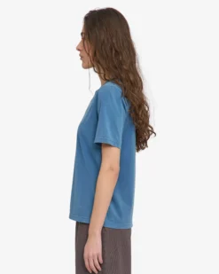 Women Light Organic Tee - Faded Indigo