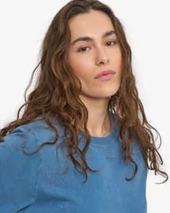 Women Light Organic Tee - Faded Indigo