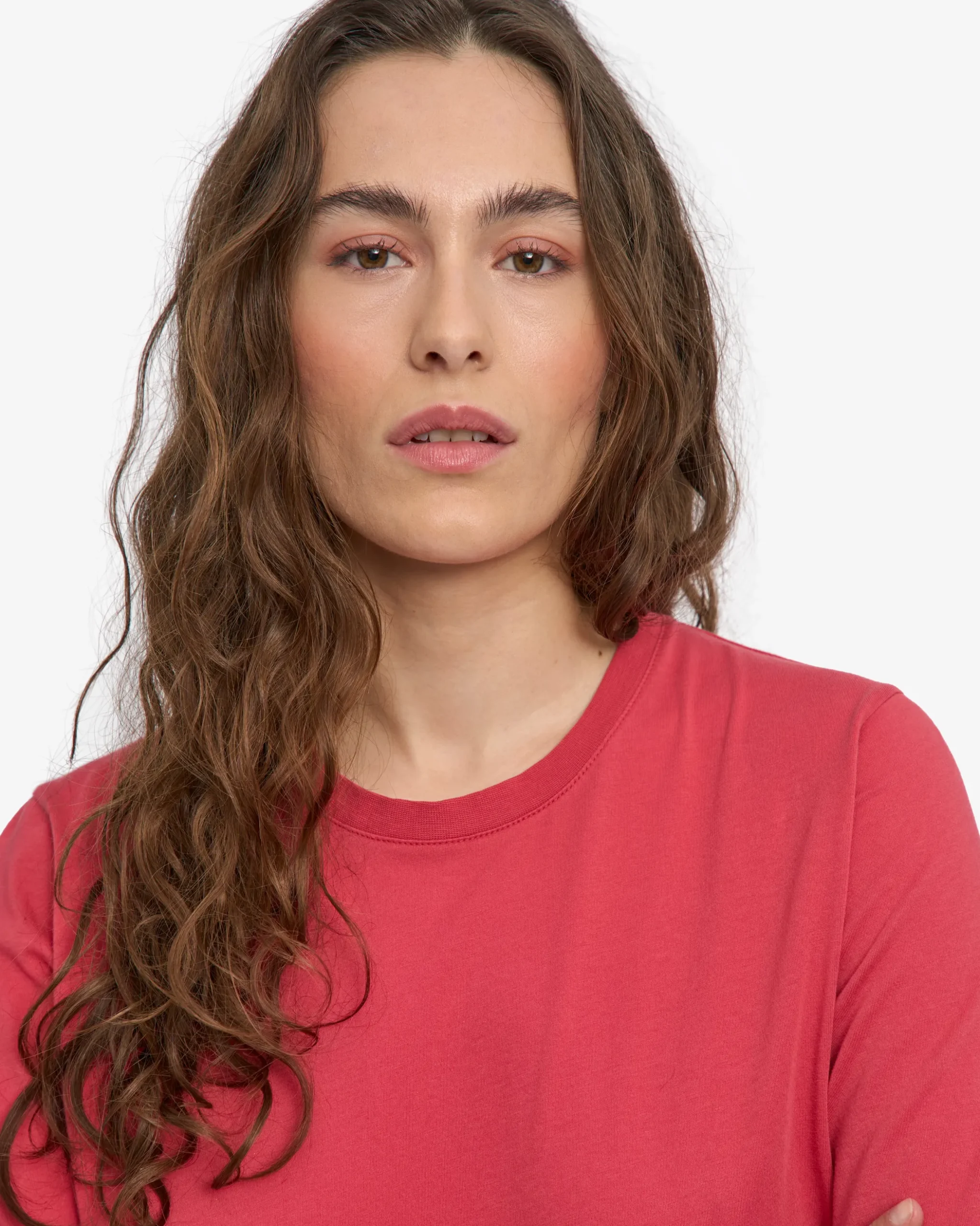 Women Light Organic Tee - Faded Red