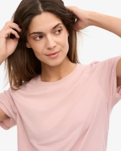 Women Light Organic Tee - Faded Pink