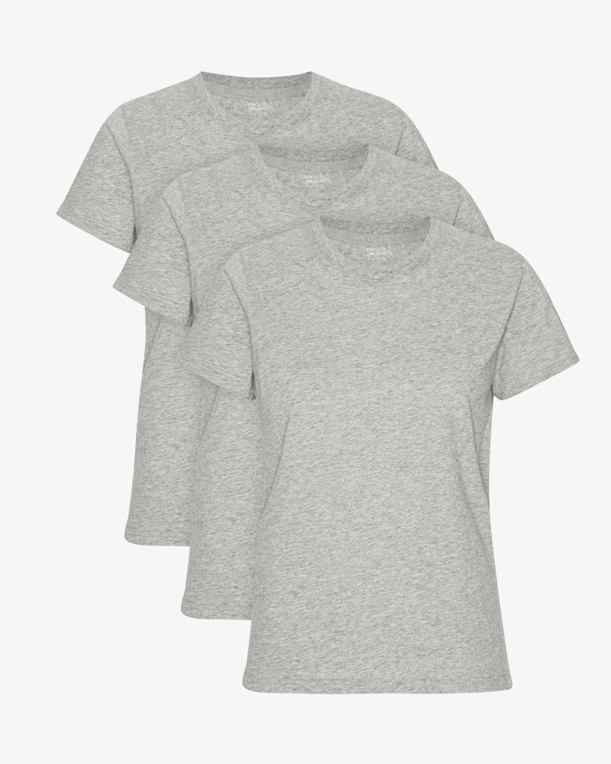 Women Light Organic Tee - Heather Grey (3-Pack)