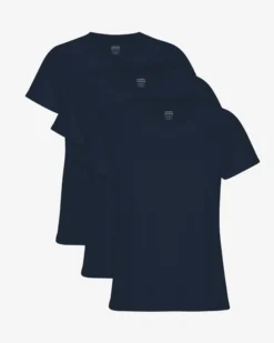 Women Light Organic Tee - Navy Blue (3-Pack)