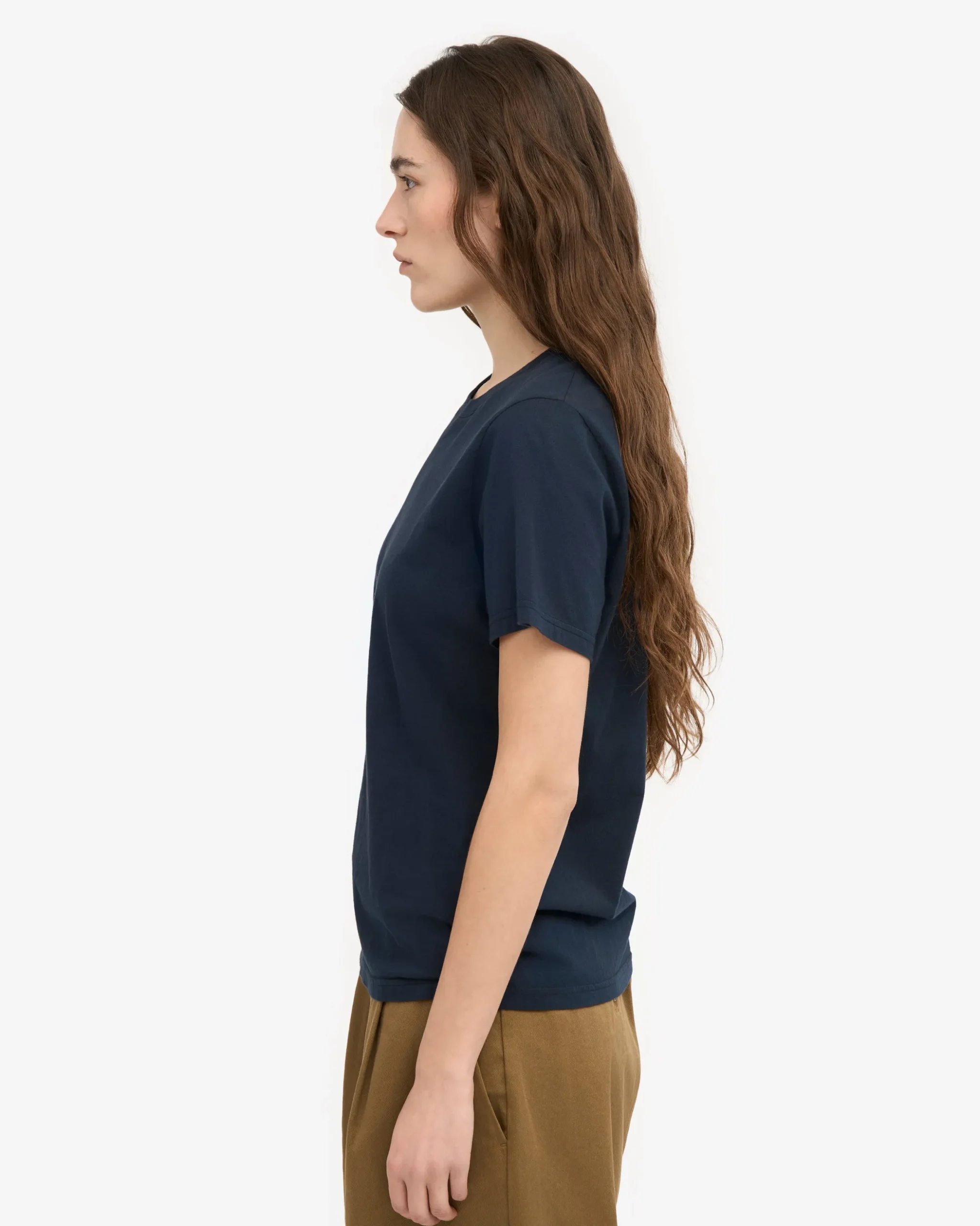 Women Light Organic Tee - Navy Blue