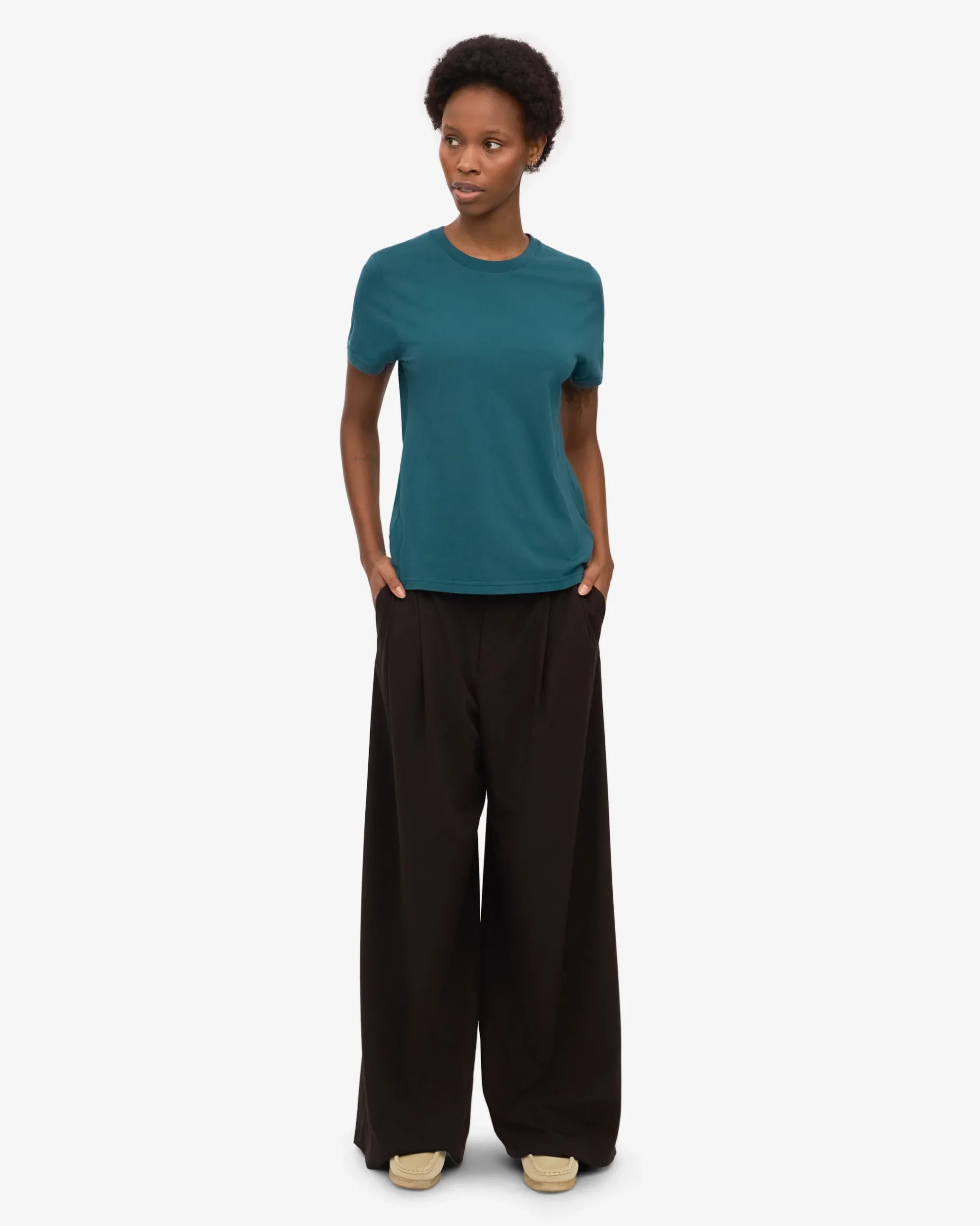 Women Light Organic Tee - Ocean Green