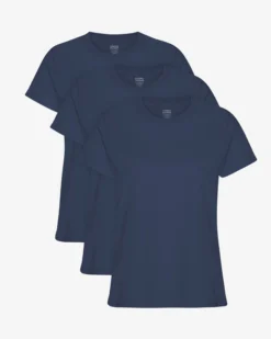 Women Light Organic Tee - Petrol Blue (3-Pack)