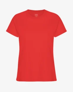 Women Light Organic Tee - Red Tangerine