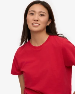 Women Light Organic Tee - Scarlet Red