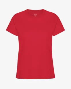 Women Light Organic Tee - Scarlet Red