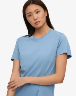 Women Light Organic Tee - Seaside Blue