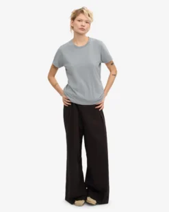 Women Light Organic Tee - Steel Blue