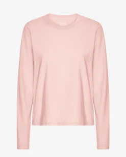 Women Organic LS T-Shirt - Faded Pink