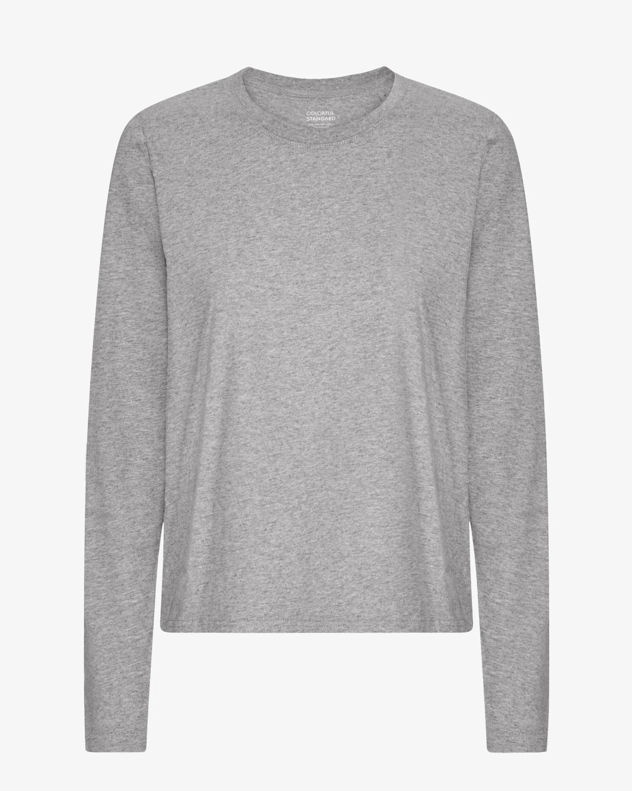 Women Organic LS T-Shirt - Heather Grey