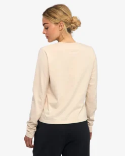Women Organic LS T-Shirt - Ivory White