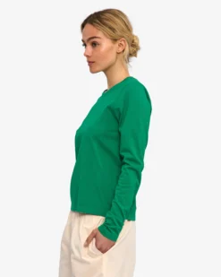 Women Organic LS T-Shirt - Kelly Green