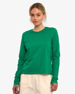 Women Organic LS T-Shirt - Kelly Green