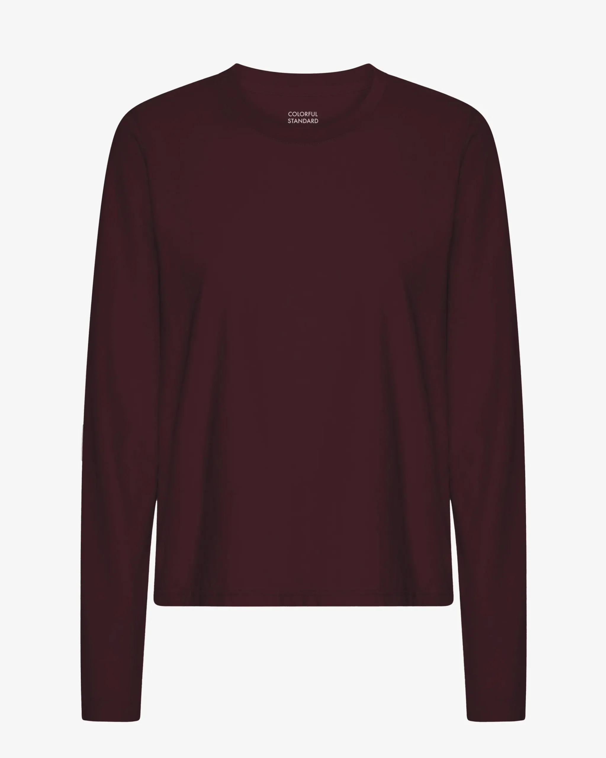 Women Organic LS T-Shirt - Oxblood Red