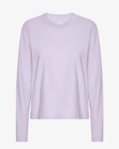 Women Organic LS T-Shirt - Soft Lavender