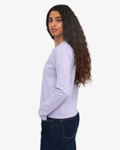 Women Organic LS T-Shirt - Soft Lavender