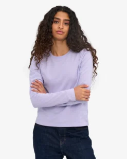 Women Organic LS T-Shirt - Soft Lavender