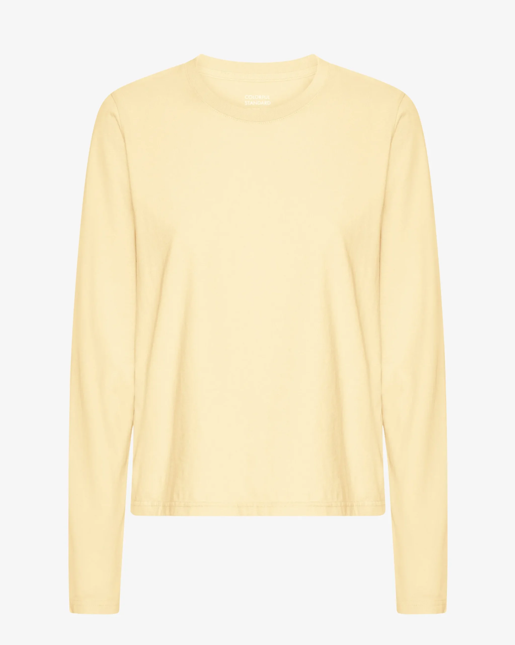 Women Organic LS T-Shirt - Soft Yellow