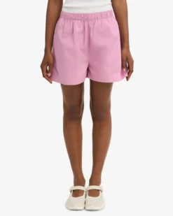 Women Organic Twill Shorts - Cherry Blossom