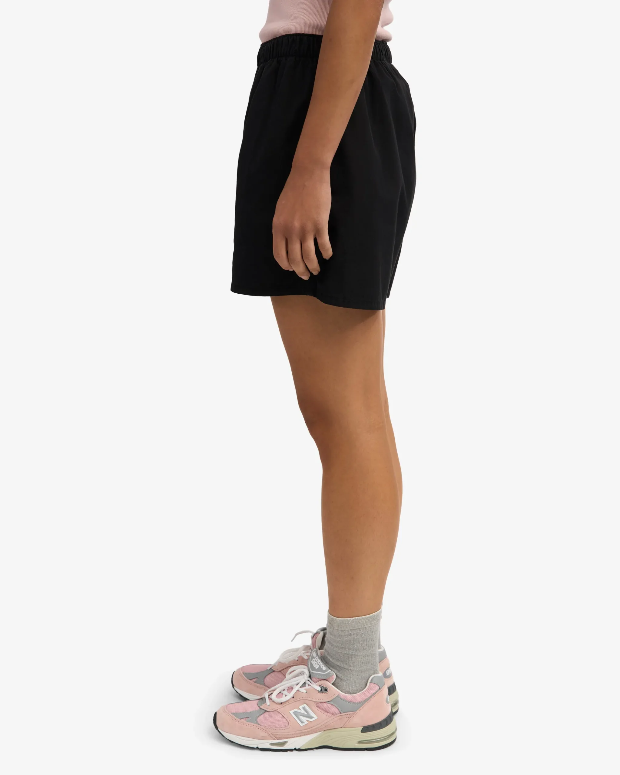 Women Organic Twill Shorts - Deep Black
