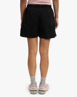 Women Organic Twill Shorts - Deep Black
