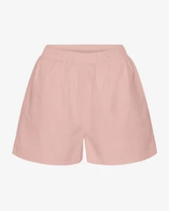 Women Organic Twill Shorts - Faded Pink