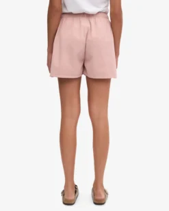 Women Organic Twill Shorts - Faded Pink