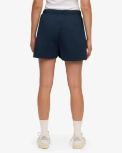 Women Organic Twill Shorts - Navy Blue