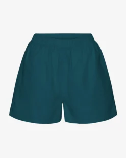 Women Organic Twill Shorts - Ocean Green