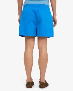 Women Organic Twill Shorts - Pacific Blue