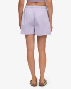 Women Organic Twill Shorts - Soft Lavender