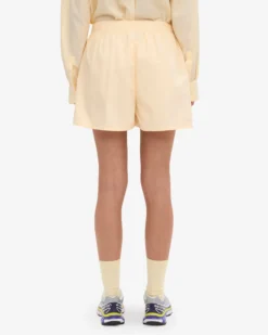Women Organic Twill Shorts - Soft Yellow